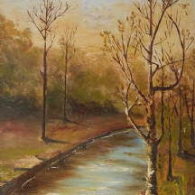 ציור עתיק, שמן על לוח, לא חתום