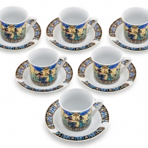 סט של 6 כוסות אספרסו תוצרת לימוג'