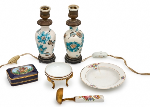 6 כלי פורצלן שונים