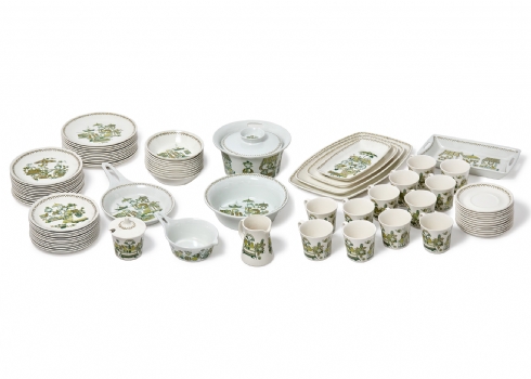 סט כלי הגשה נורבגיים, עשויים פורצלן, תוצרת Figgjo, דגם: Market