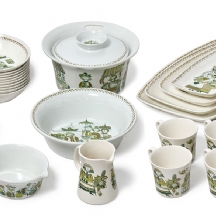 סט כלי הגשה נורבגיים, עשויים פורצלן, תוצרת Figgjo, דגם: Market