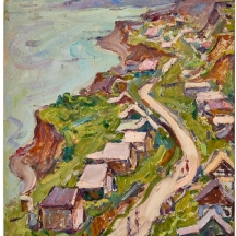 אנה זילברמן (Anna Zilberman, 1935–2000) – 'שביל בכפר על מצוק'