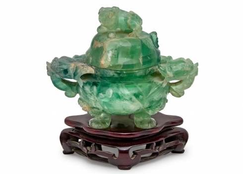 קישוט שולחני סיני מעוצב בצורת קורו (Koro - כלי קטורת יפני)