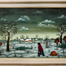 ג'וסיף ז'נראליץ' (צייר קרואטי Josip Generalic) - ציור נאיבי על זכוכית