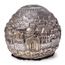 קישוט שולחני כבד עשוי כסף סטרלינג בשיטת שעווה נעלמת