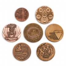 6 מדליות שונות, דגמים שונים