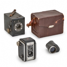 לוט 3 מצלמות ומשקפת, יצרנים ודגמים שונים