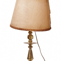 מנורה שולחנית הבסיס עשוי פמוט מרוקאי מפליז