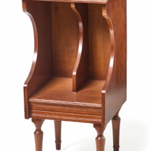 רהיט עץ אנגלי עתיק, מתקן למגזינים / ספרים