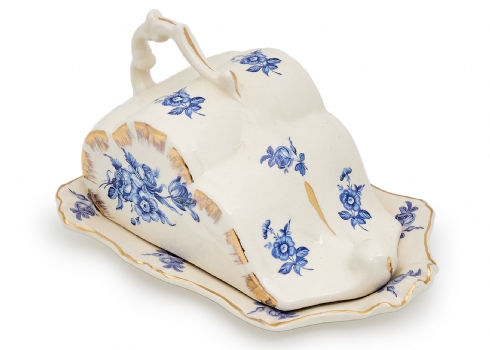 קערת גבינה וינטג’ בסגנון אנגלי מסורתי תוצרת Staffordshire Ware