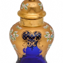 צנצנת זכוכית בוהמית מוראנו בסגנון Tre Fuochi