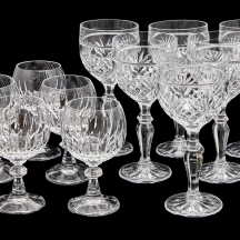 2 חלקי סט של כוסות קריסטל