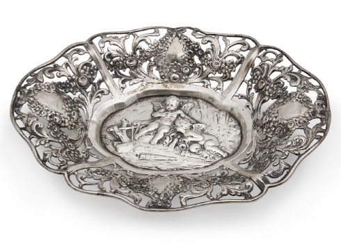 כלי כסף עשוי כסף '800' וחתום, משקל: 193 גרם