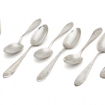 חלקי סט סכום רוסי עשוי כסף 800, חתום