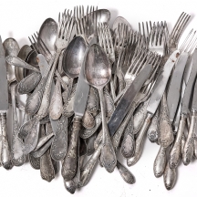 חלקי סט סכו"ם רוסי (סובייטי) עשוי מלכיאור חתום