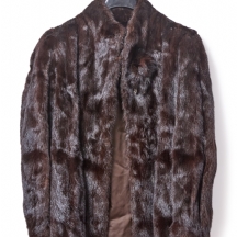 מעיל פרווה קצר עשוי מינק (חורפן)