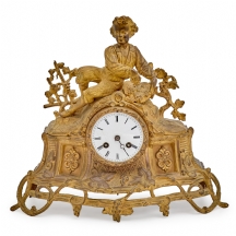שעון קמין בסגנון צרפתי (Mantel Clock)