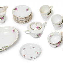 חלקי סט בוהמיה – צ'כוסלובקיה (Bohemia, Made in Czechoslovakia)