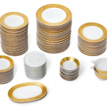 חלקי סט בעיטור זהב תוצרת רוזנטל (Rosenthal)