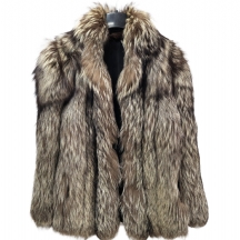 מעיל וינטג׳ משנות ה-80 עשוי מפרוות שועל כסוף (Silver Fox)