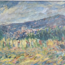 'מורדות ההר' - שמן על בד, חתום Rygier