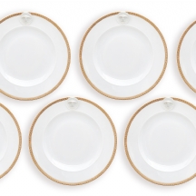 סט של שש צלחות מסדרת ורסאצ'ה (Versace) תוצרת רוזנטל (Rosenthal)