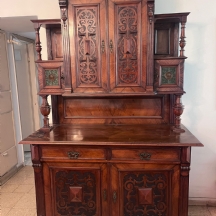 מזנון צרפתי עתיק לחדר אוכל מתקופת נפוליאון השלישי (1870-1880) עשוי עץ מגולף