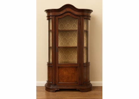 ארון ויטרינה עשוי עץ וזכוכית