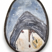 סיכת וינטג' מיוחדת ונדירה בעיצוב האומנים Maria Rozanska ו־Edward Drozdowski