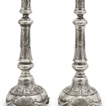 זוג פמוטים יהודים פולנים עתיקים מתוצרת 'Warszawa Henneberg'