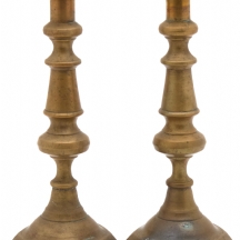 זוג פמוטים מרוקאים עתיקים, עשויים פליז יצוק