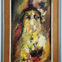 ראובן נחום - 'ערד' שמן על לוח, חתום ומתוארך 1969