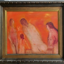 משה ינוקא (1932-2003) 'עירום נשי', חתום ומתוארך 1978