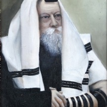 ציור שמן על בד, 'הרבי מלובביץ''