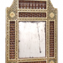 מראה בסגנון סורי דמשקאי, עשויה עץ