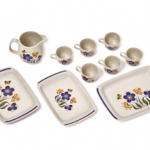 חלקי סט הגשה נורווגי מעוטר וחתום תוצרת FIGGJO