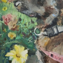 אדם סימונדס (Adam Simmonds) - 'רקסי'  אקרילי על בד