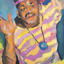 אדם סימונדס (Adam Simmonds) - 'נסיך' אקרילי על בד