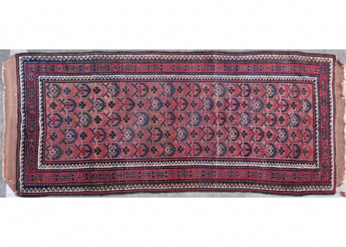 שטיח טורקמני עתיק בעבודת-יד - דגם גול מסורתי