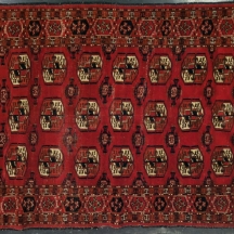 שטיח טורקמני בעבודת-יד  דגם גול פיל (Elephant Foot Gul)