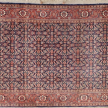 שטיח פרסי מסורתי בעיטור פלארי דחוס וצבעוניות עשירה