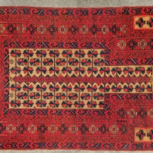 שטיח בלוץ' פרסי אדום ארוג בעבודת יד