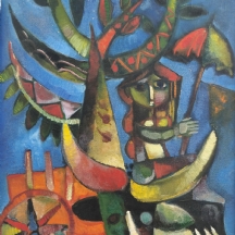 ליאו רוט (Leo Roth) 'קוסטה ריקה', שמן על בד חתום