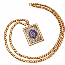 שרשרת ותליון עשויים זהב צהוב 18 קארט