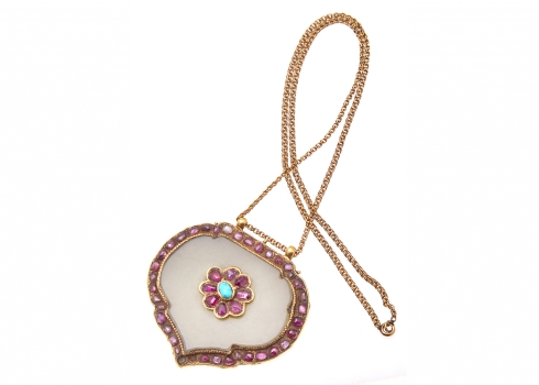 תליון בסגנון מוגולי עשוי זהב צהוב 18 קארט