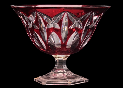 כלי קריסטל גרמני איכותי מתצורת W.M.F (חתום) מעוטר בליטוש בסוג cut to clear