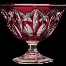 כלי קריסטל גרמני איכותי מתצורת W.M.F (חתום) מעוטר בליטוש בסוג cut to clear