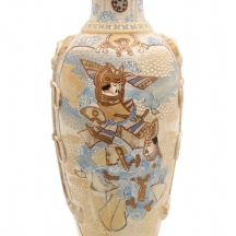 אגרטל סטסומה satsuma יפני, מהמאה ה-19 תקופת מייג'י meiji