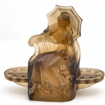 מעמד זכוכית אר דקו לסידור פרחים, מתוצרת Walther & Sohne