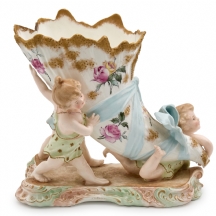 אגרטל פרחים שולחני עתיק, מהמאה ה-19 (משנת 1880 בקירוב)